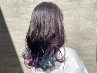 ミディアム カラー 塩崎 明菜のヘアスタイル