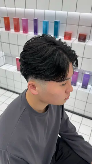 メンズ 白髪ぼかし/白髪 メッシュ/ゆうとのヘアスタイル