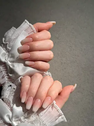 ネイル I-nailロング /ワンホン/キラキラのネイルデザイン