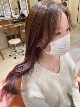 ロング カラー 清水　ちひろ ✄トップスタイリストのヘアスタイル