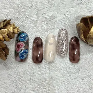 ネイル ⭐︎休業中の練習⭐︎ JNA認定講師髙橋のネイルデザイン