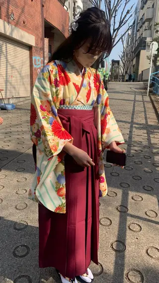 ヘアアレンジ ショート🌼パーマ 本間正子のヘアスタイル