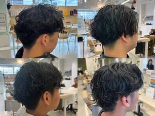 パーマ メンズ メンズパーマ/ スパイキー/フェードのヘアスタイル