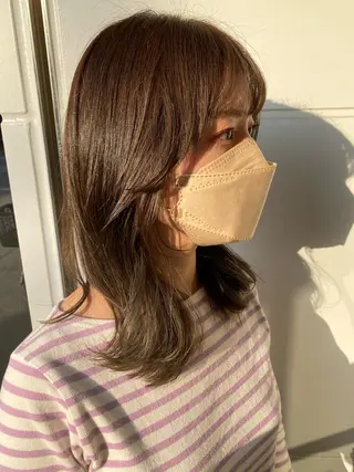 ミディアム カラー ヘアアレンジ ◎モチマル チアキ◎のヘアスタイル