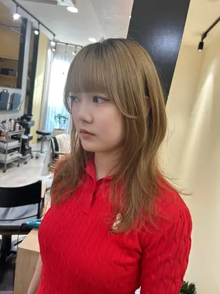 ロング hub hair レイヤー/透明感のヘアスタイル