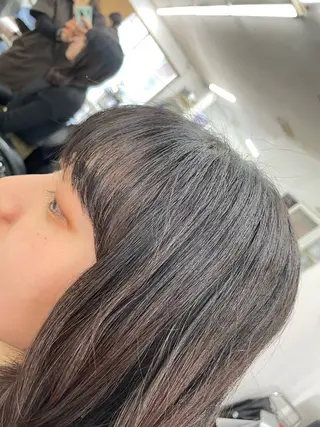 ミディアム パーマ ヘアアレンジ レオン所属・本橋 琴実のヘアスタイル