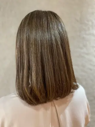 セミロング ハートボックス　四ツ谷所属・Heart box 仲嶺　瑠輝のヘアスタイル