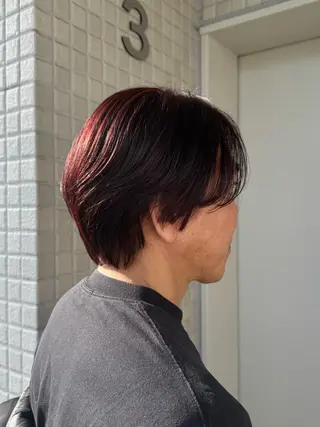 ショート カラー 縮毛矯正/艶髪カラー /パーマ/ひふみ🌱のヘアスタイル