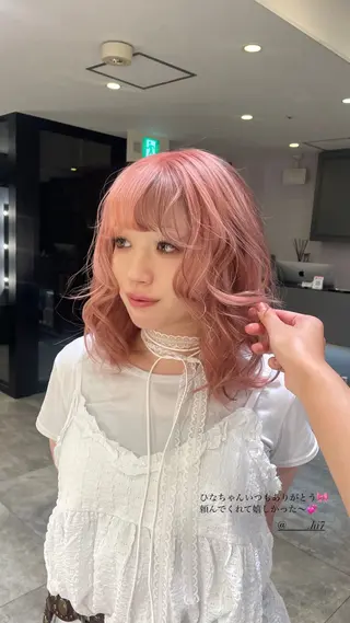 セミロング LINDO TOKYO 梅田店所属・梅田美容師 nao🐈‍⬛のヘアスタイル