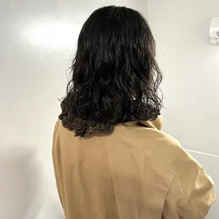 ミディアム パーマ park white所属・hina/パーマ /ニュアンスパーマのヘアスタイル