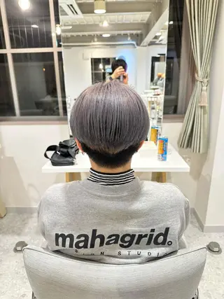 ショート カラー 馬渕 拓海のヘアスタイル