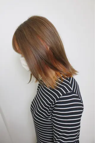 ミディアム カラー 土居 正季のヘアスタイル