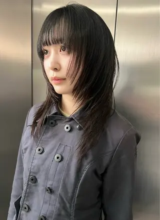 ロング ハッシュレイヤー ༊*·˚ リナのヘアスタイル