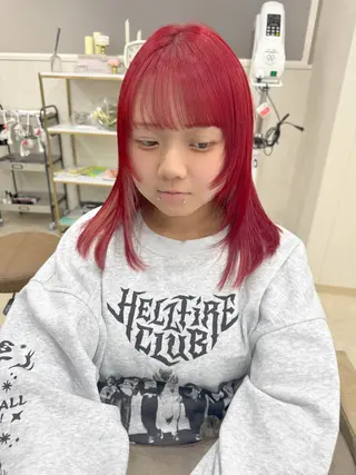 ミディアム カラー hair salon Ranun髪質改善のヘアスタイル