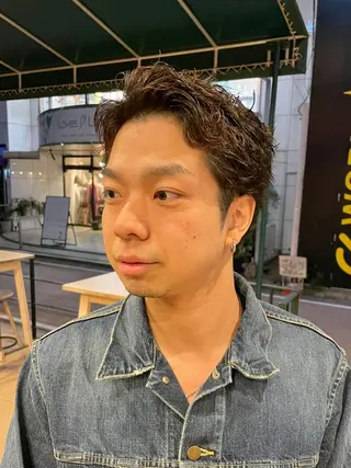 ショート パーマ メンズ grAt所属・森 真伊希のヘアスタイル