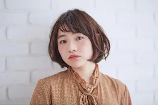 ミディアム パーマ THE DAY所属・AKI HASHIMOTOのヘアスタイル