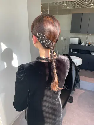 ヘアアレンジ 銀座／レイヤーカット 🤍内野すみれのヘアスタイル