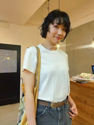 ショート パーマ haco所属・🌿haco / パーマ/ユリナ🕊️のヘアスタイル