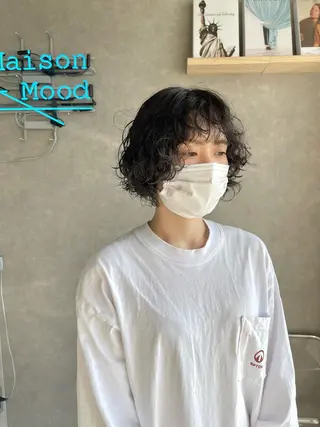 ミディアム カラー mood tatemachiのヘアスタイル