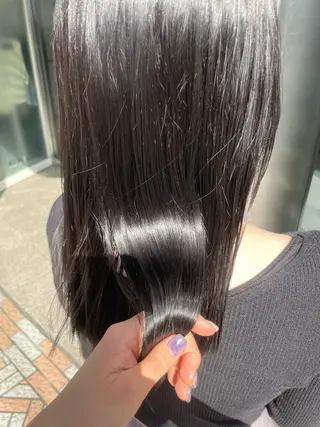 ロング カラー クロスパーマ/うる艶 カラー/Kurumiのヘアスタイル