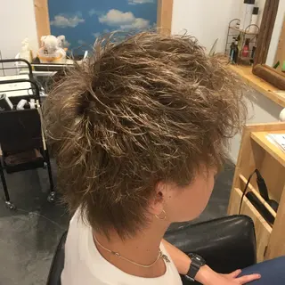 カラー メンズ 髪質改善 十河　勇作のヘアスタイル