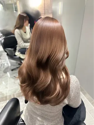 ロング カラー 韓国ヘア🎀艶髪 RISAのヘアスタイル