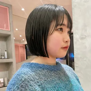 ショート Misaki /ボブ/縮毛矯正のヘアスタイル