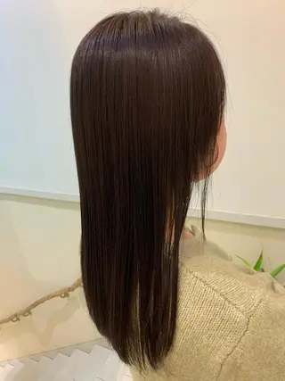 カラー ブリーチしない暖色 カラー🥀杉 優菜のヘアスタイル