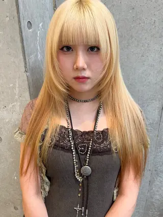 ロング カラー yuuna/ ハッシュカット🎀のヘアスタイル