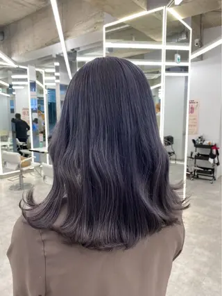 セミロング カラー ハイトーン/エクステ /りこぴん🎀のヘアスタイル