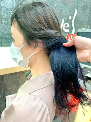 ロング カラー 🔶似合わせセンター パート/ヤス🔶のヘアスタイル