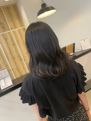 ミディアム コテ巻き風パーマ✨ かつみのヘアスタイル