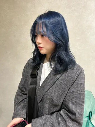 カラー 艶カラー レイヤーカット　ゆめのヘアスタイル