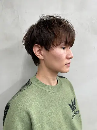 ショート カラー メンズ 🍒暖色カラー🍒 渋谷/YUUのヘアスタイル