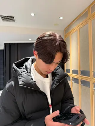 ショート カラー メンズ 艶髪/ロングモデル 募集🫧terukaのヘアスタイル