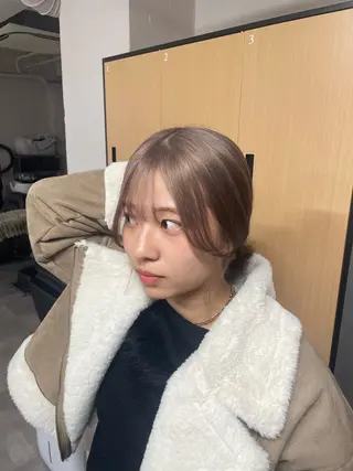 ミディアム tokute 中野真咲🐺のヘアスタイル