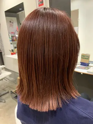 ミディアム カラー 原谷 一成のヘアスタイル