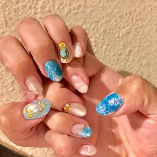 ネイル Amber21.所属・Nagahama Akariのネイルデザイン