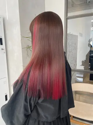 ロング カラー 🦋レイヤーカット ミドリカワ🦋のヘアスタイル