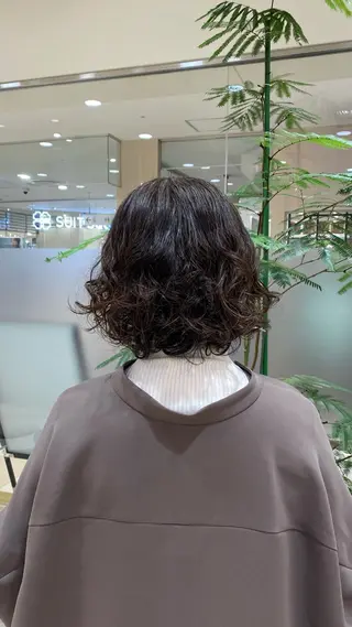 ショート パーマ 大瀧 優奈のヘアスタイル