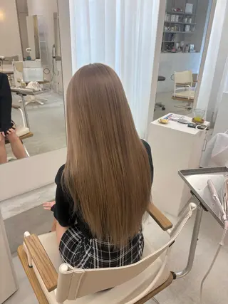 ロング ハイトーン/艶髪/ 暗髪/韓国/sanaのヘアスタイル