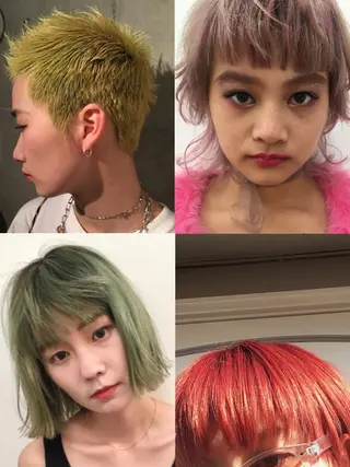 ミディアム カラー 桑原 菜摘のヘアスタイル