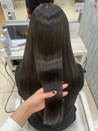 セミロング 【髪質改善カラー】 あむ·. ⟡ 🖤のヘアスタイル