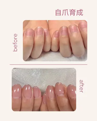 ネイル 自爪育成 Keshlyのネイルデザイン