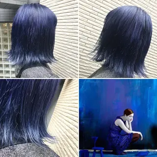 ミディアム カラー "PEPPU "所属・🌈推し色派手髪 ハイトーンShinのヘアスタイル