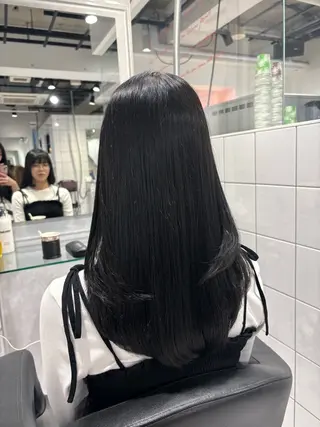 ロング カラー 表参道♡暗髪^ྀི 艶カラー♡アユミのヘアスタイル