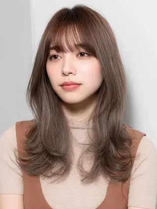 セミロング 生艶髪＆レイヤー🔔 渋谷お薦めNo.1✨のヘアスタイル