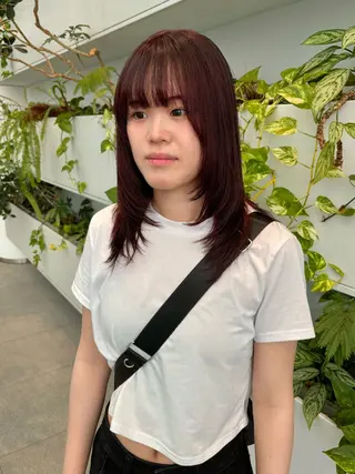 ミディアム カラー くさかみさき🌼暖色 /耳つぼ/オタク🌼のヘアスタイル