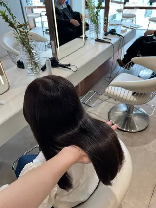ミディアム カラー ✨髪質改善 縮毛矯正 艶髪 立川 コウキ✨のヘアスタイル