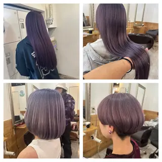 セミロング 髪質改善&ブリーチ 伊勢 祐一郎のヘアスタイル